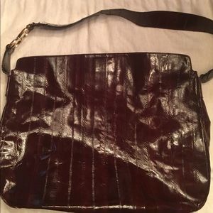 Escada snakeskin purse